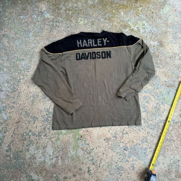 Harley Davidson Motorcycles Y2K Long Sleeve Biker Shirt - Picture 4 of 4